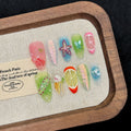 Colorful Summer Fruit Jelly Gradient Press On Nails