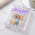 Broke Girl Iridescent Sea Shell & Starfish Nails in Branded Acrylic Box