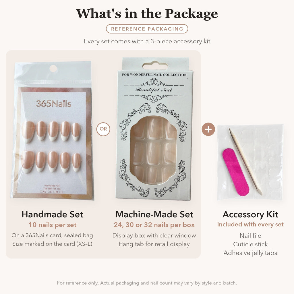 AB Crystal Full Rhinestone Square Press On Nails – Reference Packaging