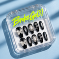Broke Girl Black Silver Butterfly Nails in Branded Acrylic Box
