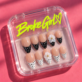 Broke Girl Classic Charm Polka Dot Nails in Branded Acrylic Box