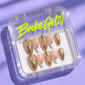Broke Girl Liquid Gold Ripple Nails in Branded Acrylic Box