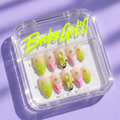 Broke Girl Strawberry Sorbet Nails in Branded Acrylic Box