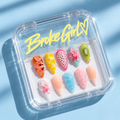 Broke Girl Tropical Bliss 3D Fruit Nails in Branded Acrylic Box