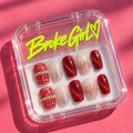 Broke Girl Tweed Rouge Cat Eye Nails in Branded Acrylic Box